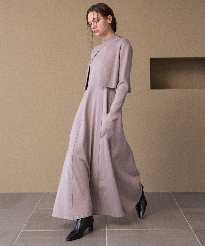 Layer Cape Ensemble Dress
