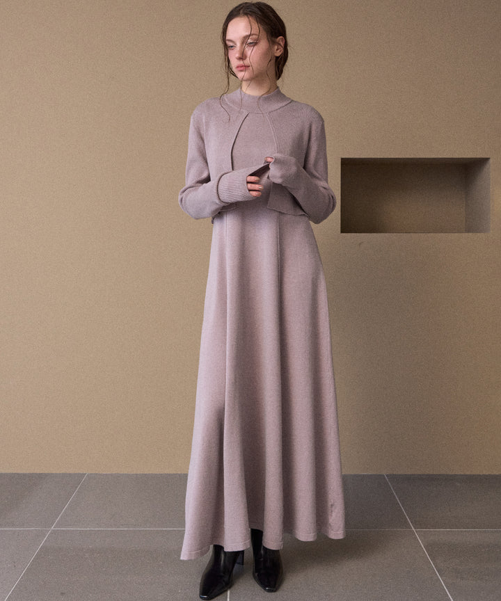 Layer Cape Ensemble Dress