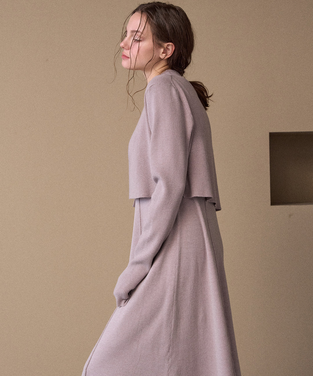 Layer Cape Ensemble Dress