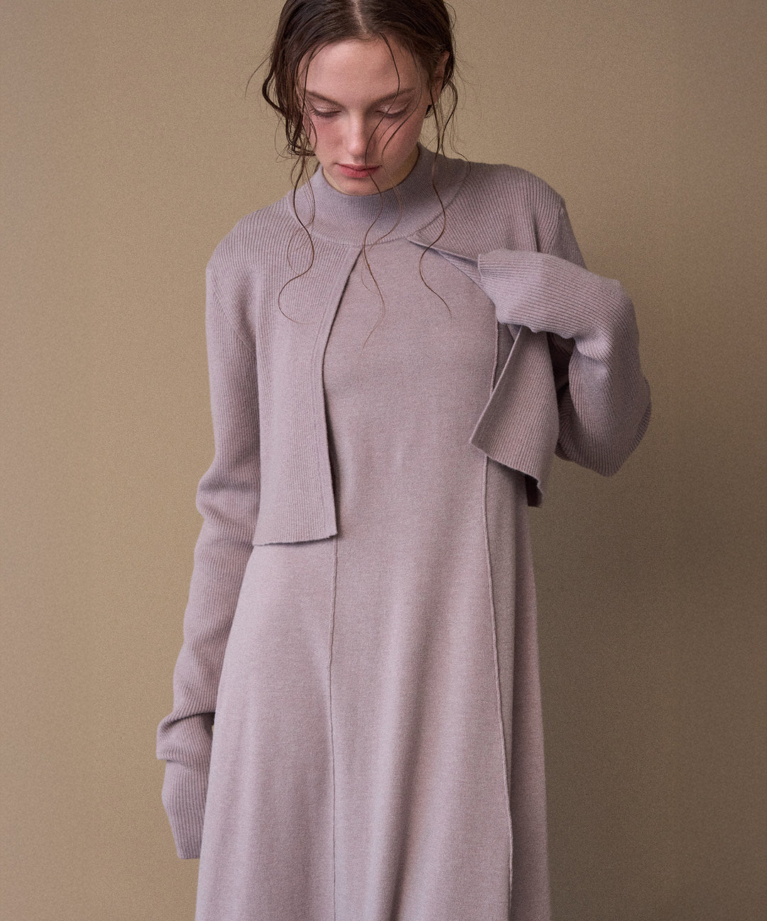 Layer Cape Ensemble Dress