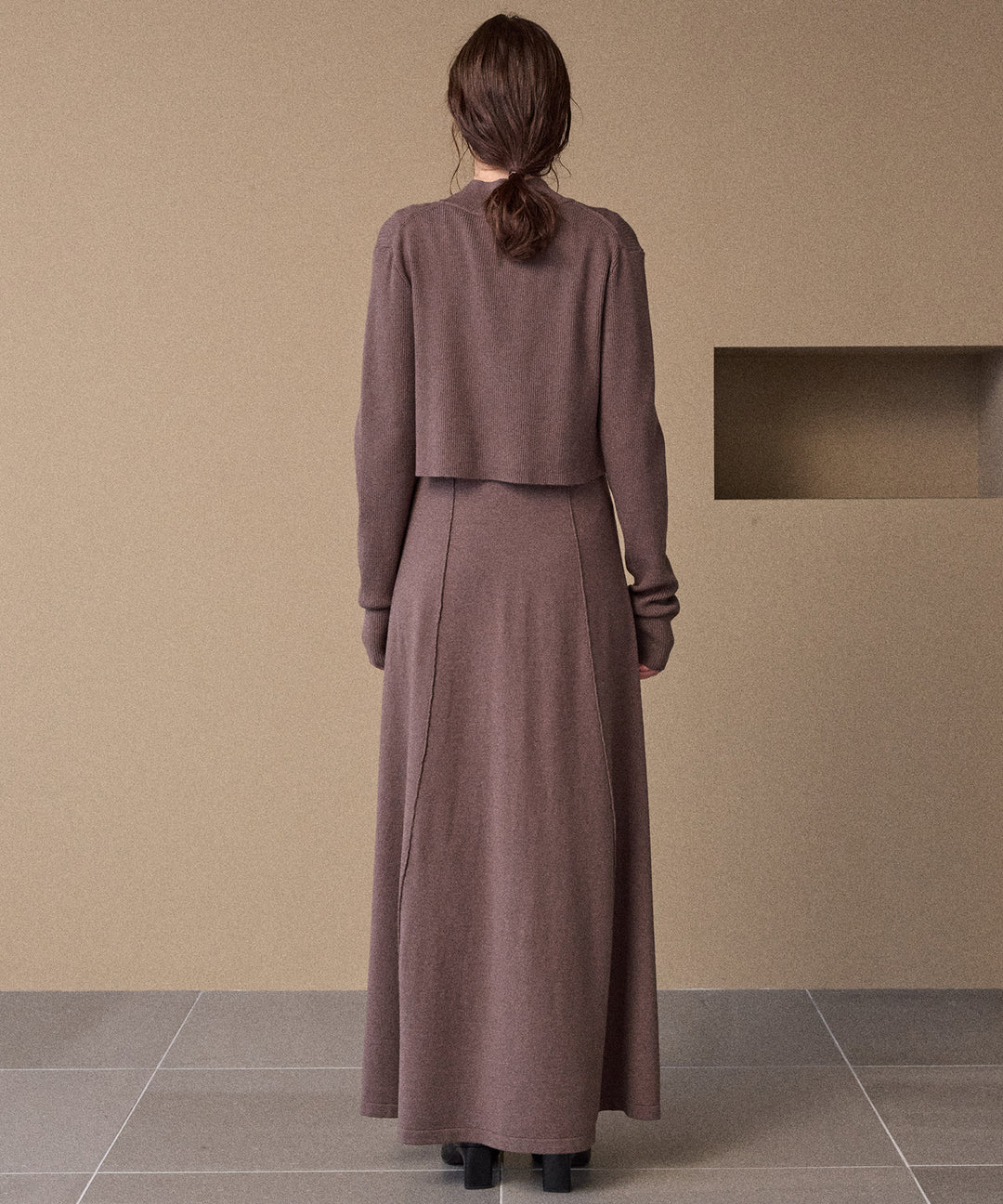 Layer Cape Ensemble Dress