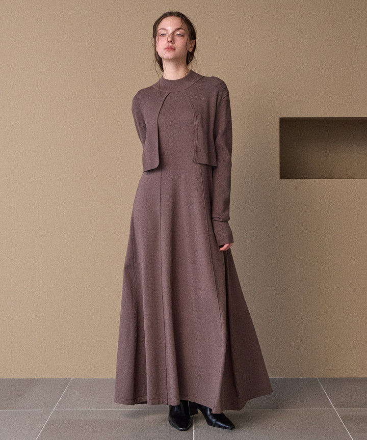 Layer Cape Ensemble Dress
