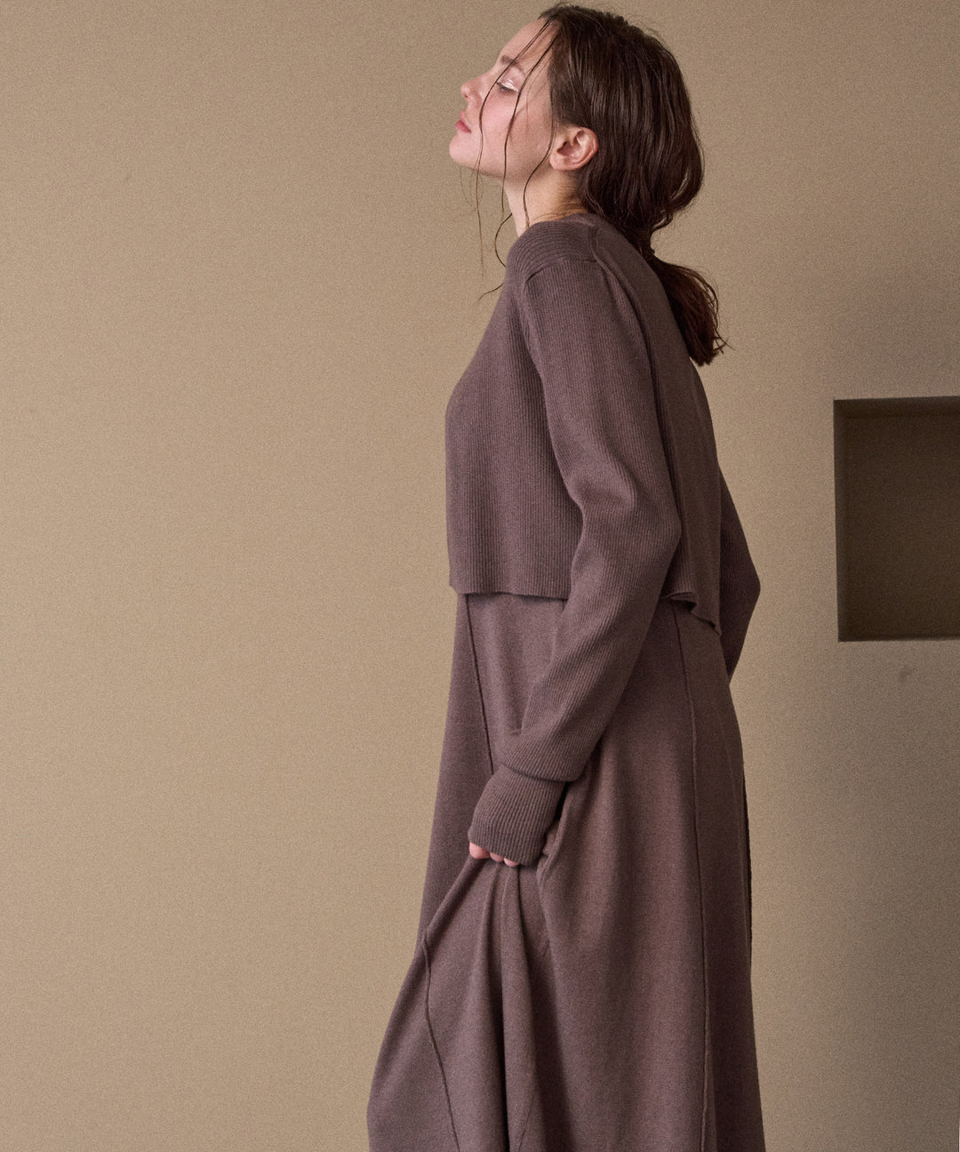 Layer Cape Ensemble Dress