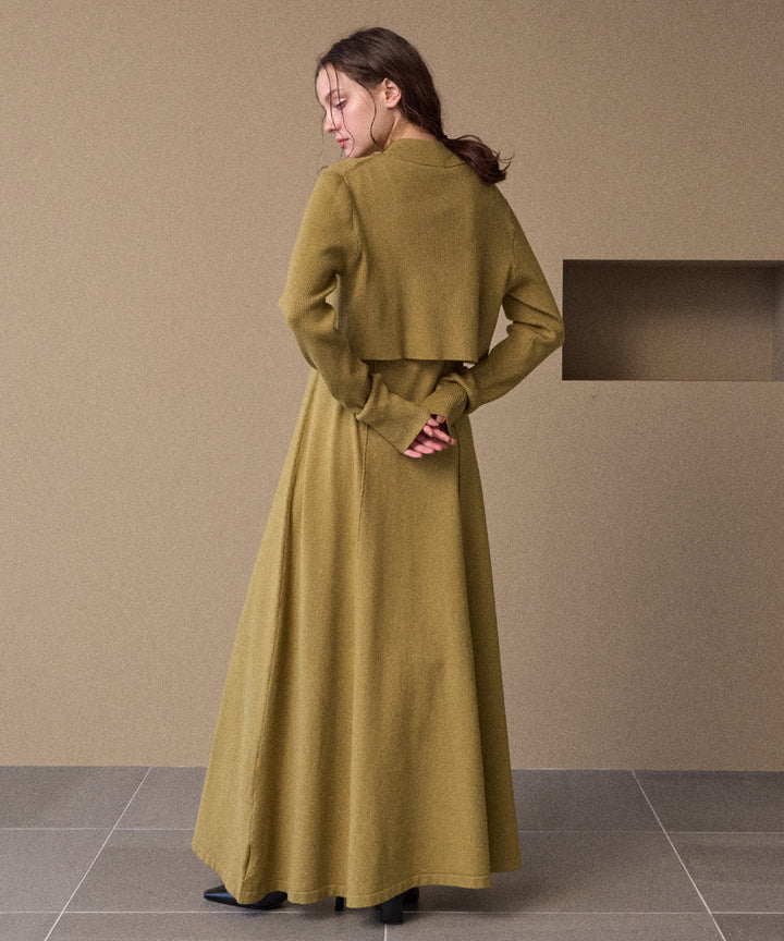 Layer Cape Ensemble Dress