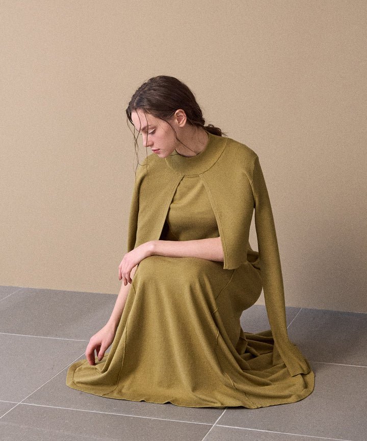 Layer Cape Ensemble Dress