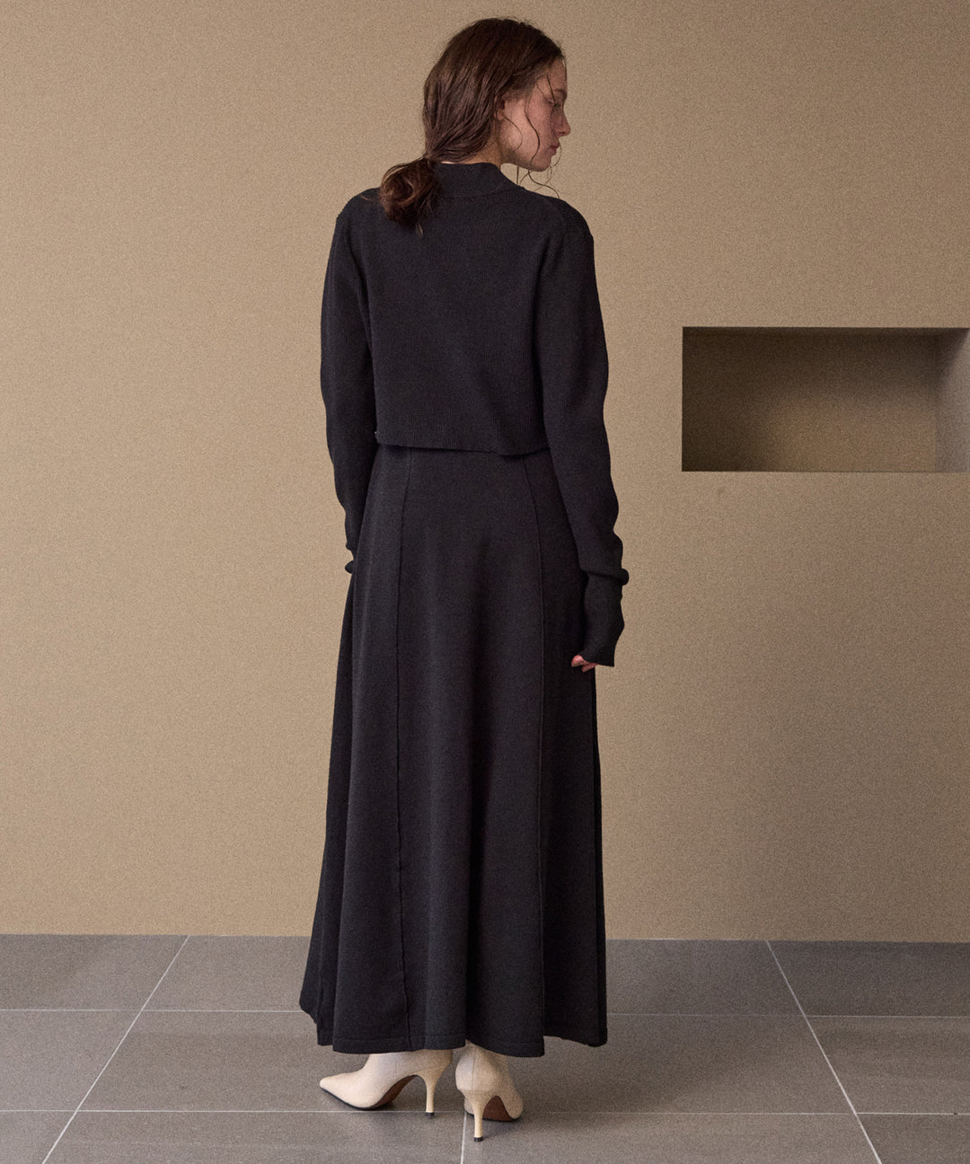 Layer Cape Ensemble Dress
