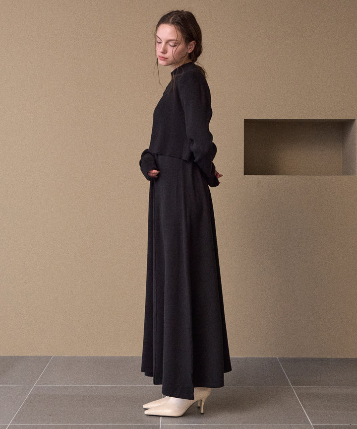 Layer Cape Ensemble Dress