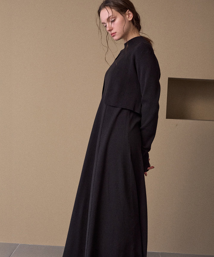 Layer Cape Ensemble Dress