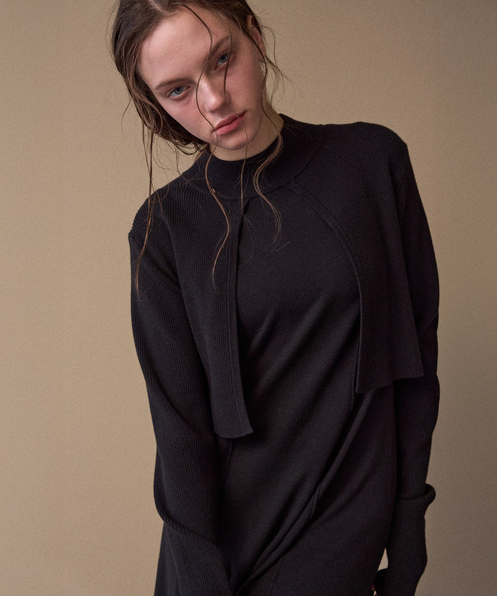 Layer Cape Ensemble Dress