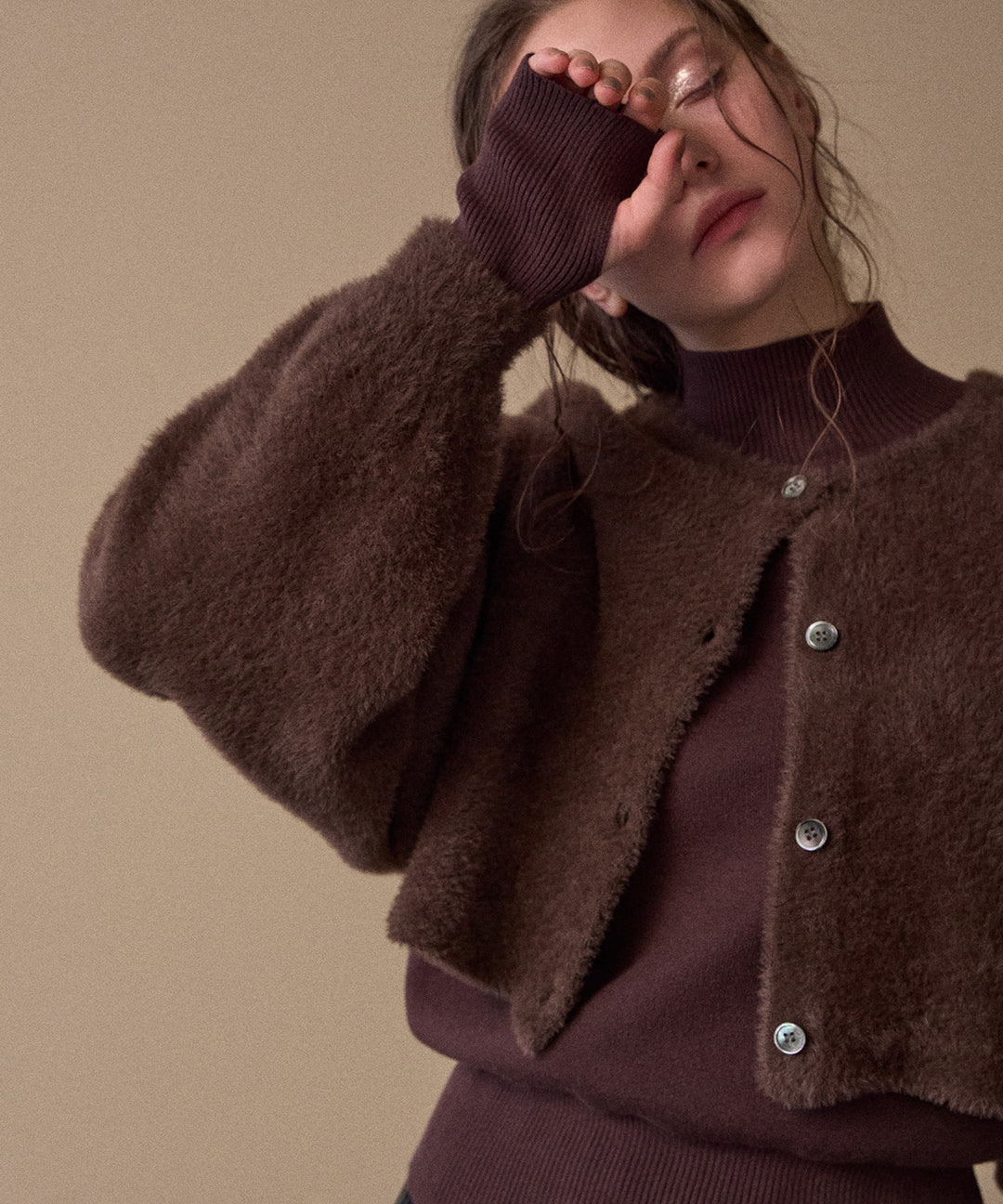 2way Layered Knit Tops