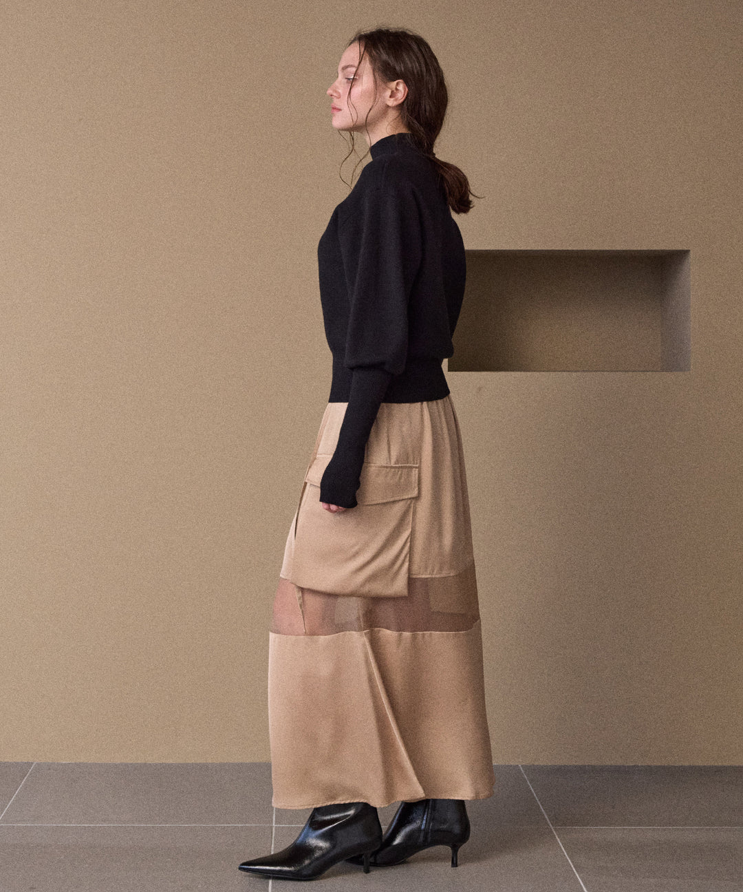 2way Layered Knit Tops