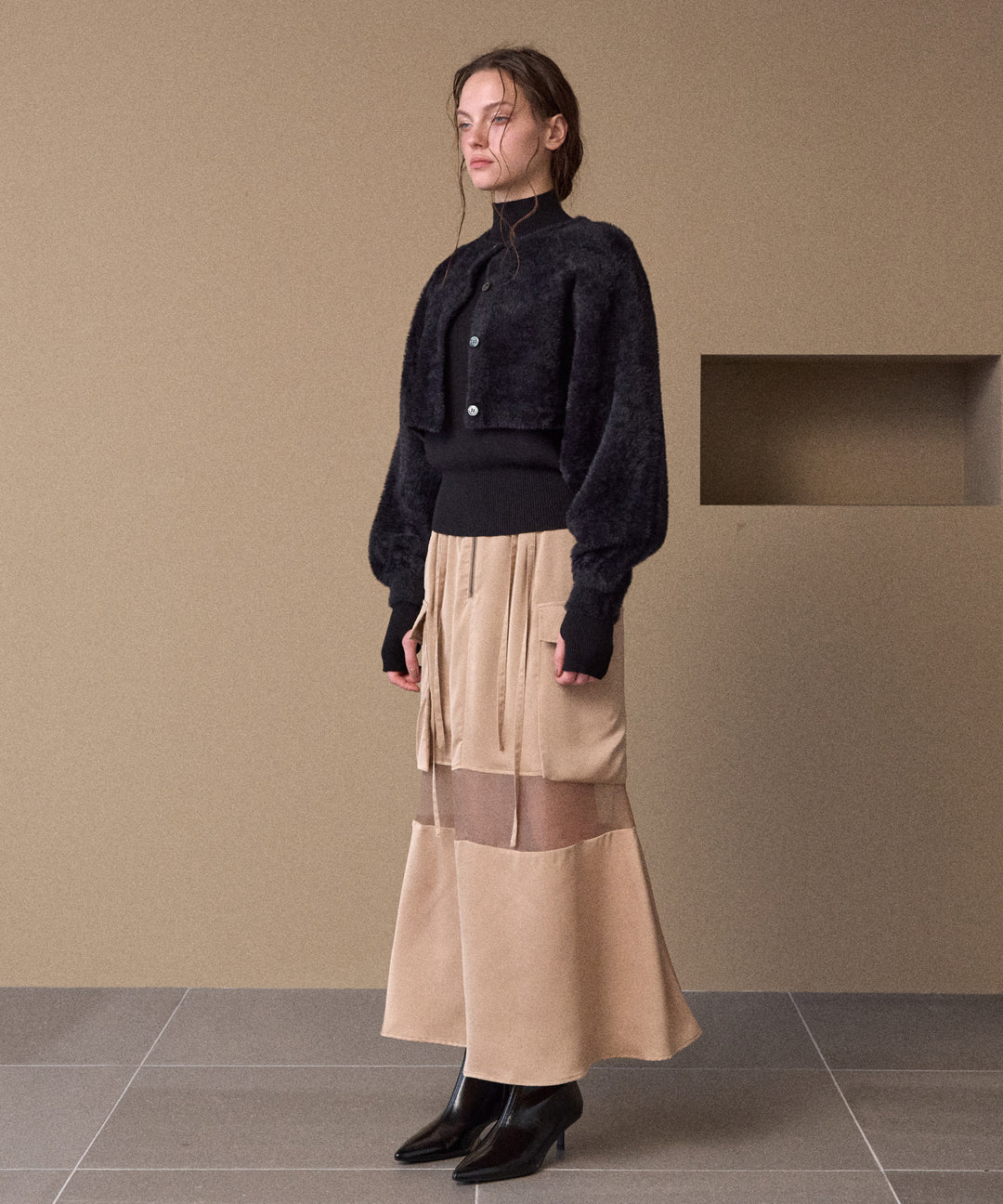 2way Layered Knit Tops