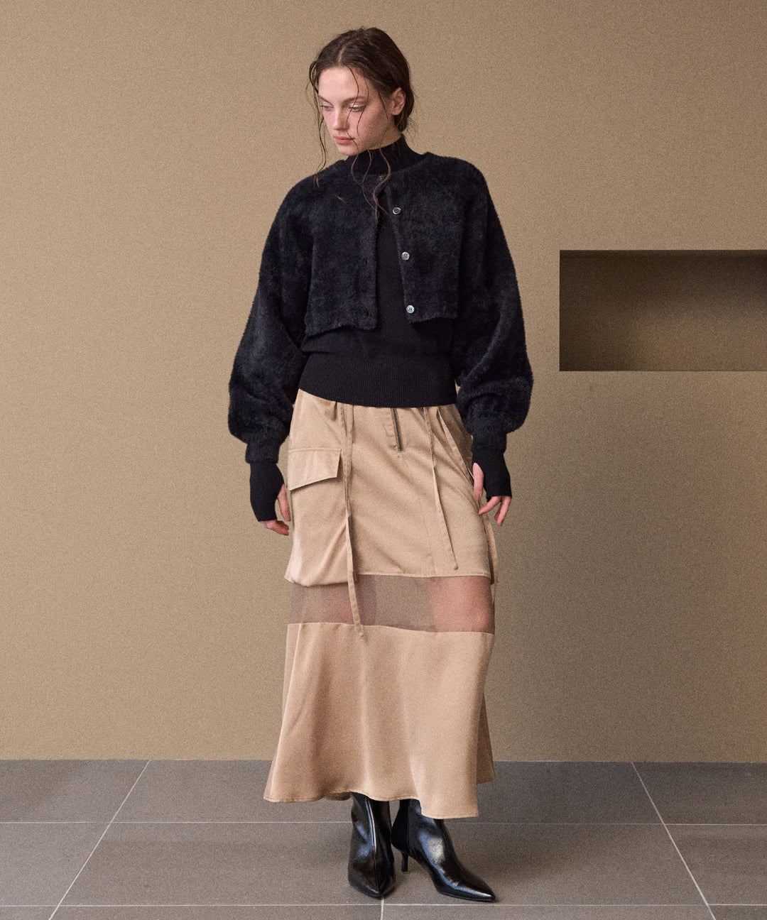 2way Layered Knit Tops