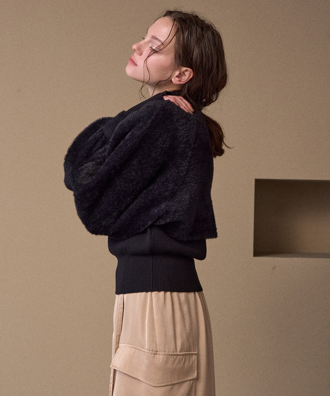 2way Layered Knit Tops