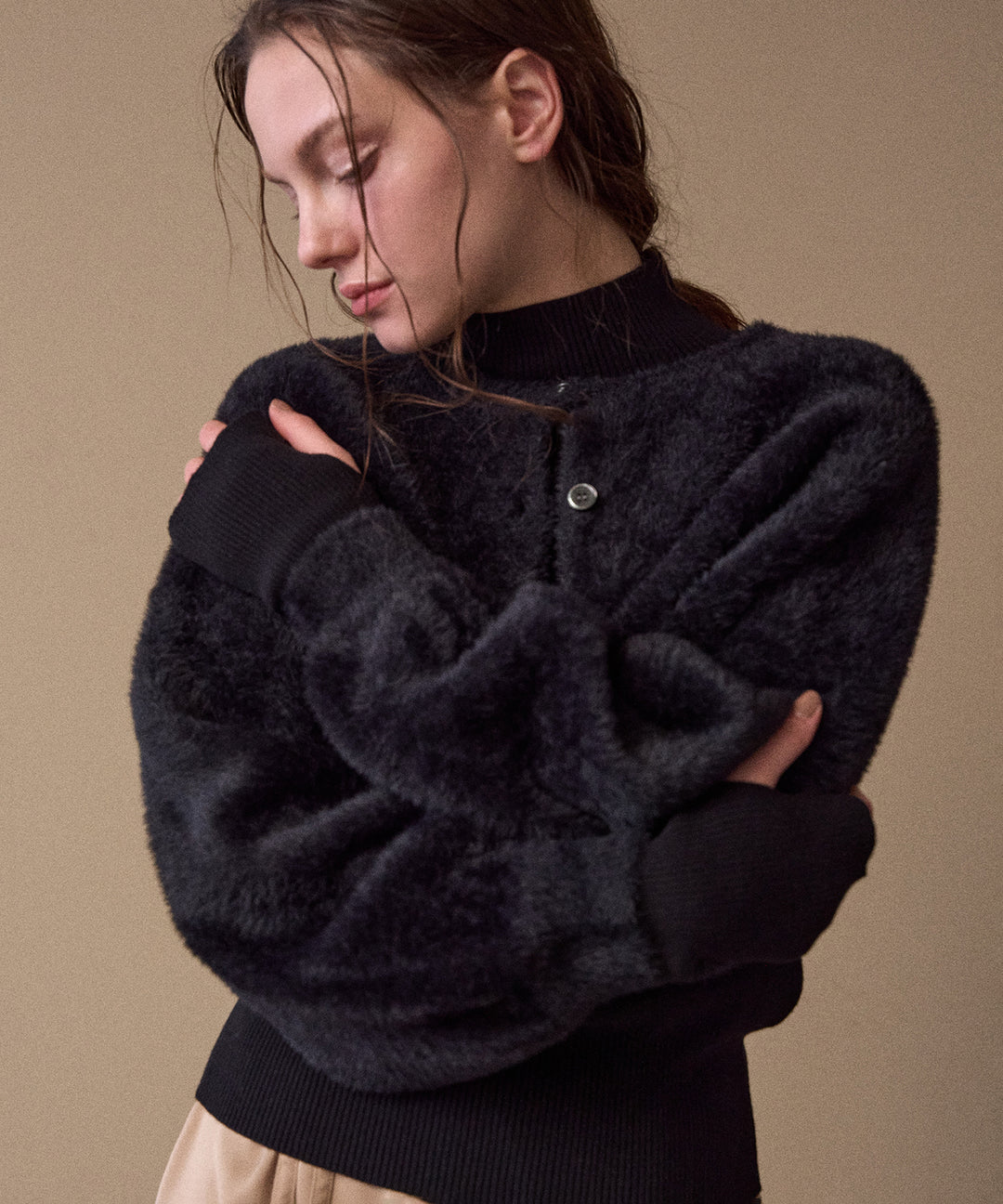 2way Layered Knit Tops