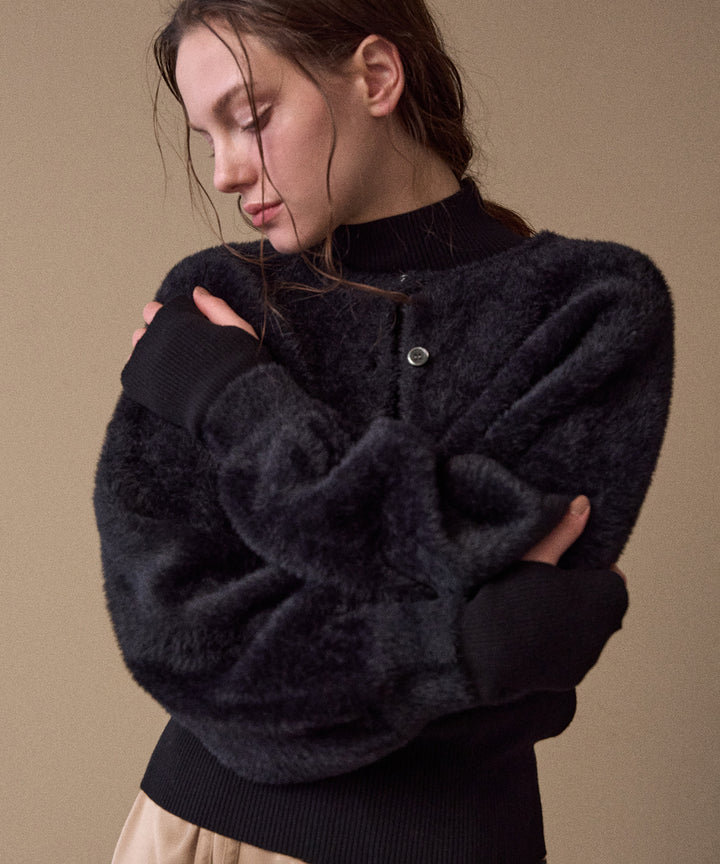 2way Layered Knit Tops