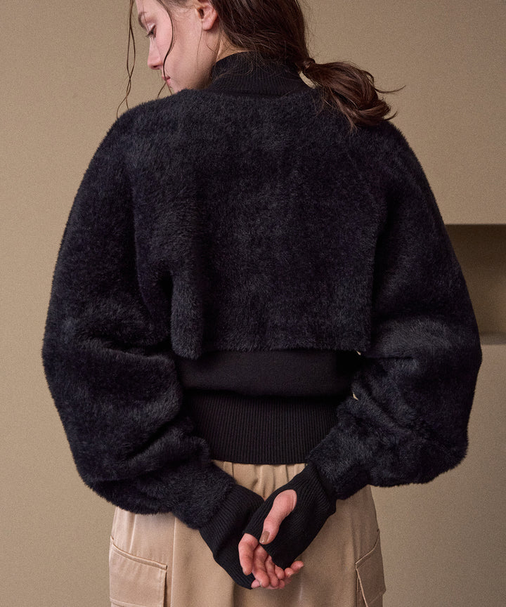 2way Layered Knit Tops