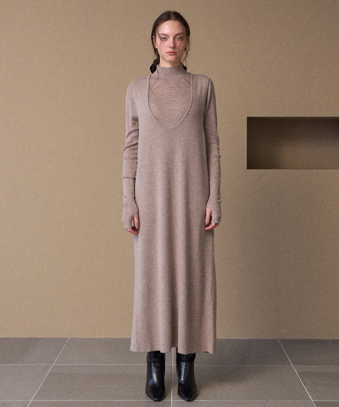 2way Layered Knit OP