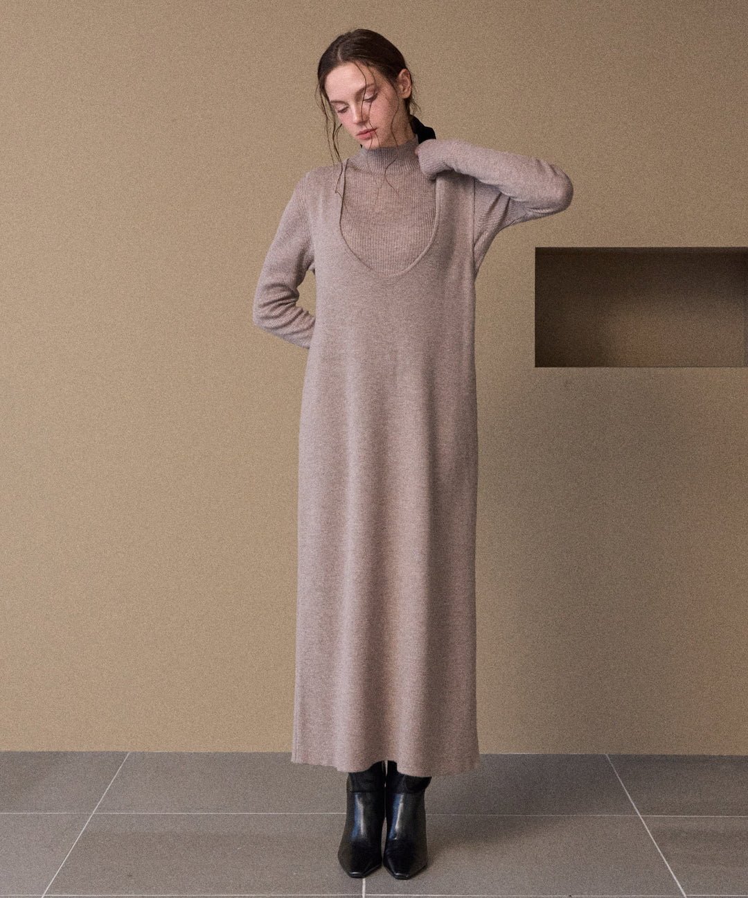 2way Layered Knit OP