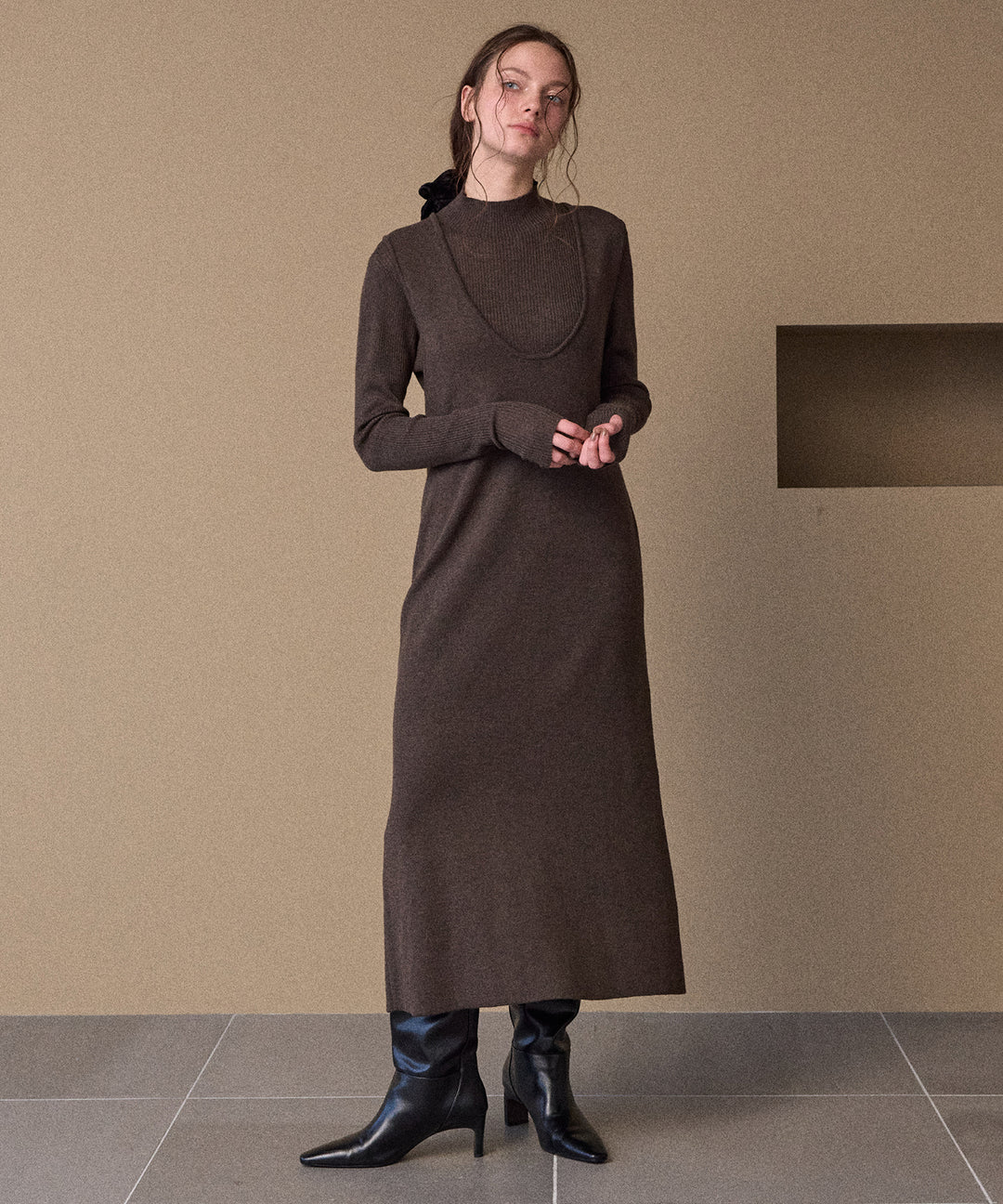 2way Layered Knit OP