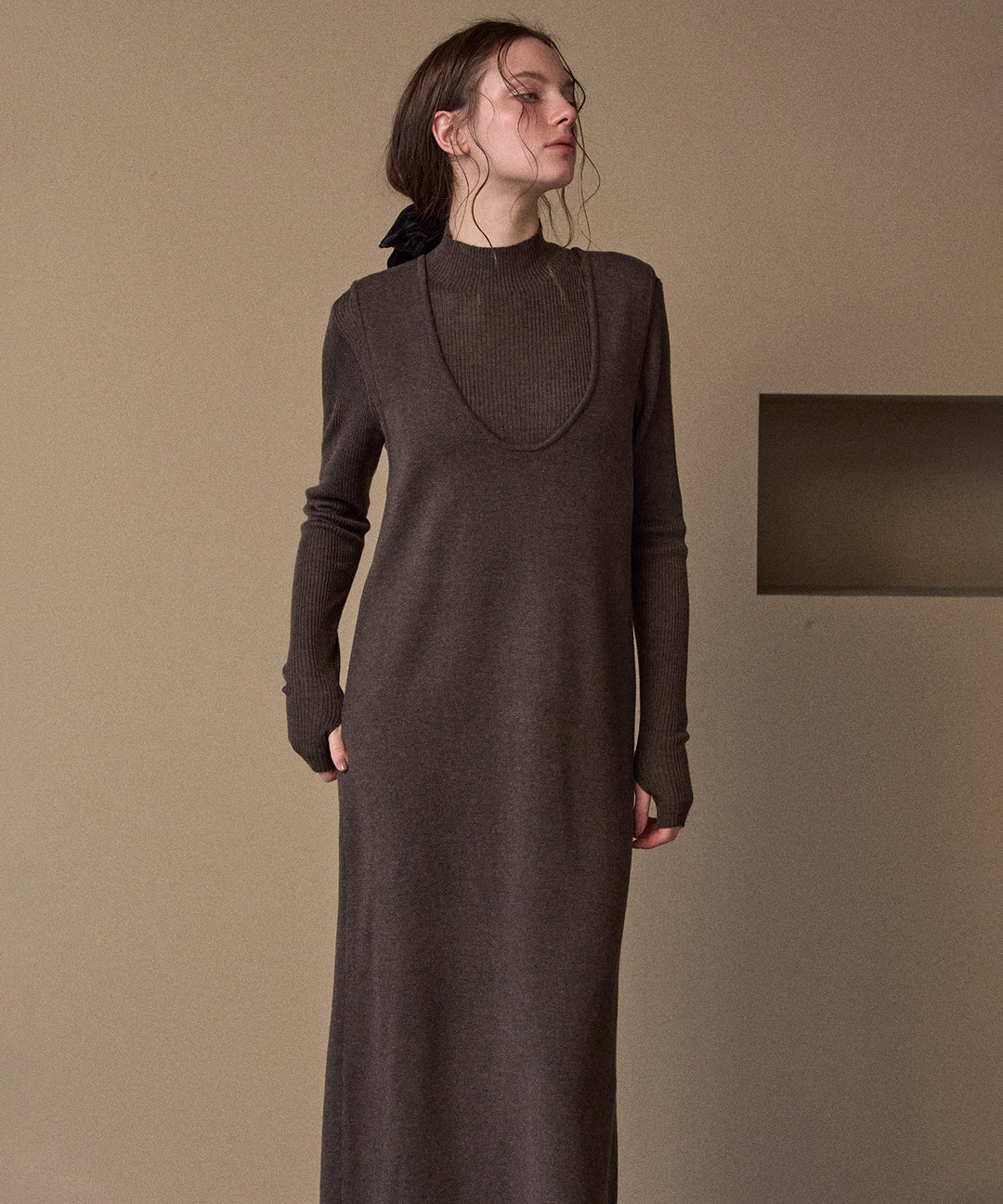 2way Layered Knit OP