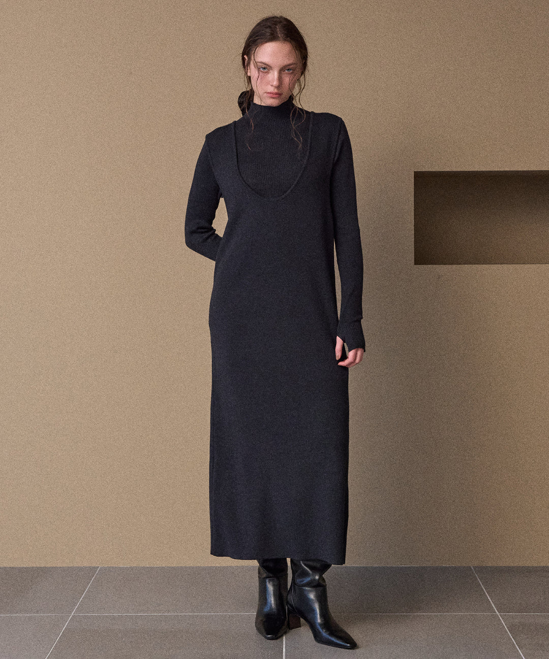 2way Layered Knit OP