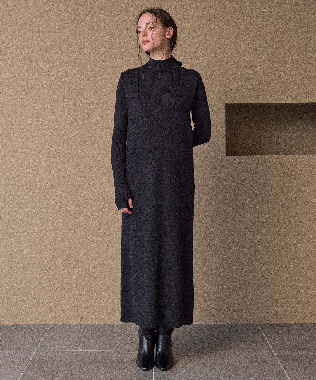 2way Layered Knit OP