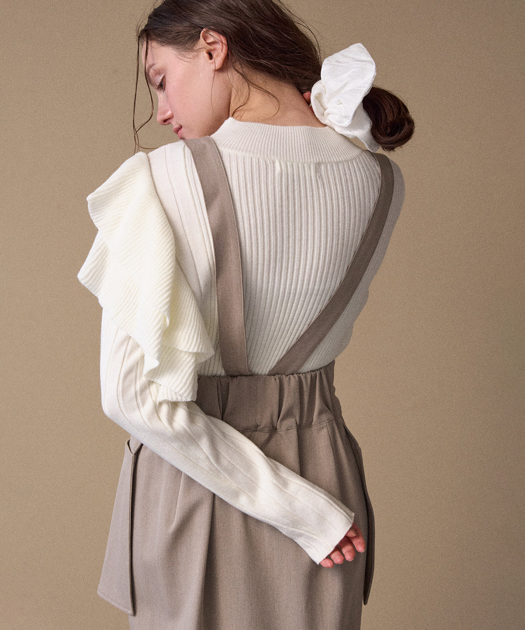 Milfull Frill Knit Tops