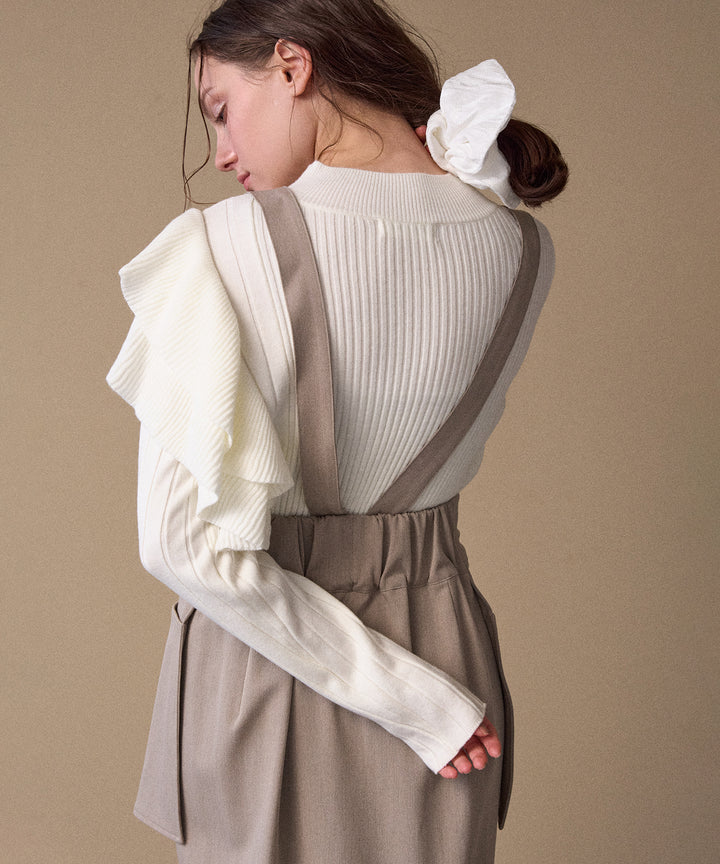 Milfull Frill Knit Tops