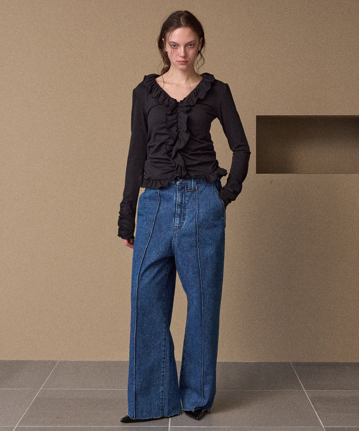 Gather Frill Mellow Tops