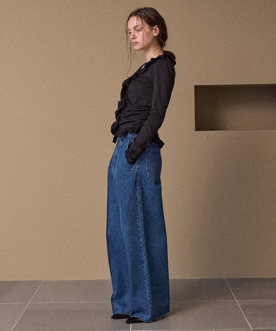 Gather Frill Mellow Tops