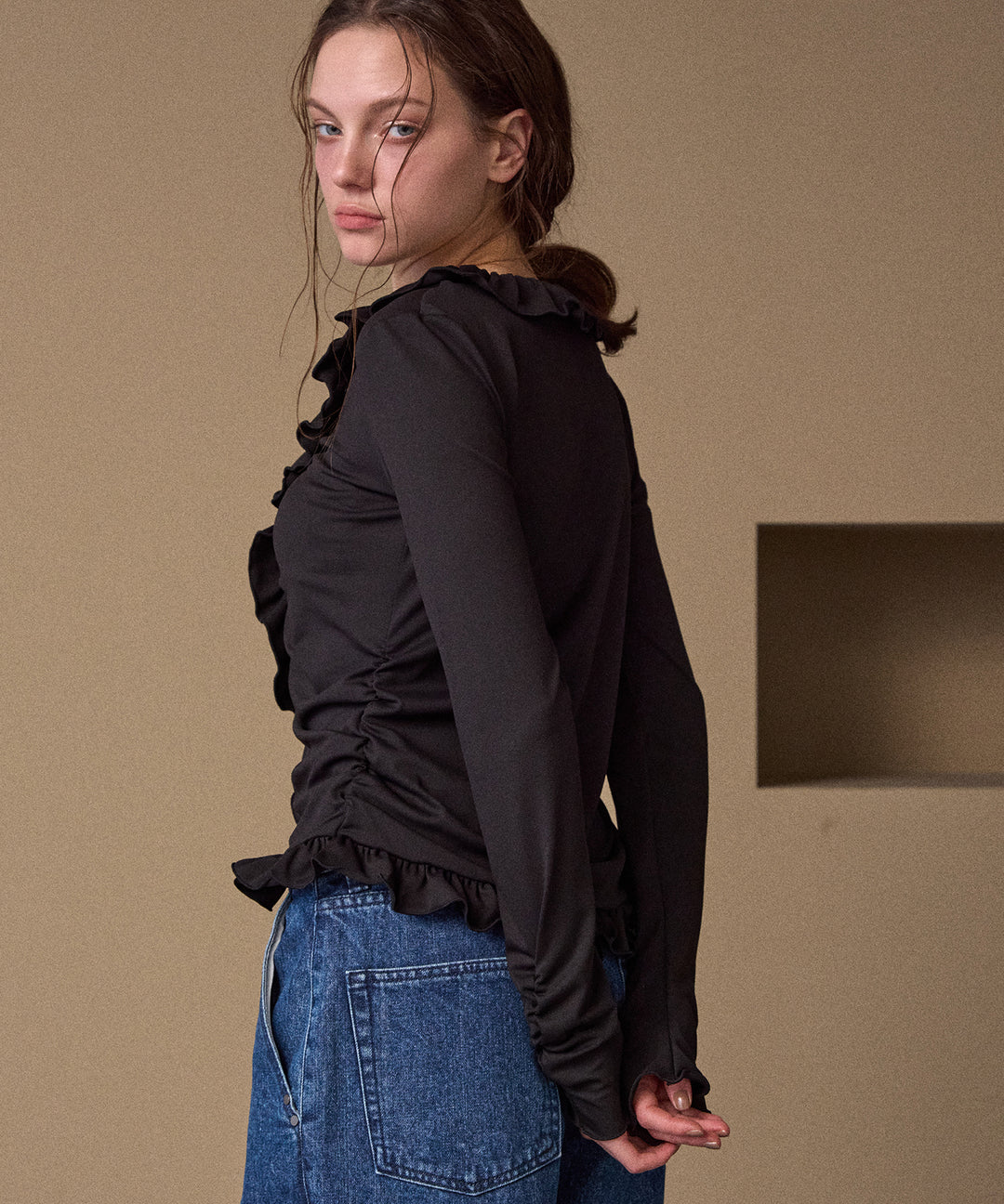 Gather Frill Mellow Tops