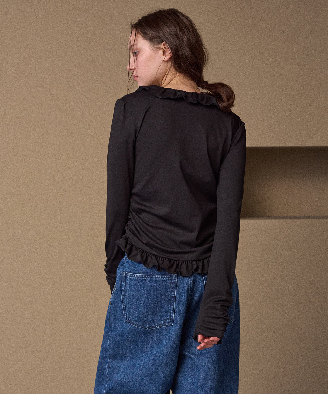Gather Frill Mellow Tops