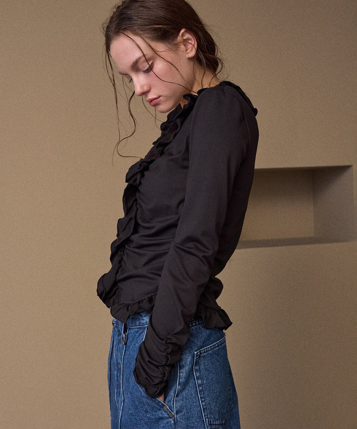 Gather Frill Mellow Tops