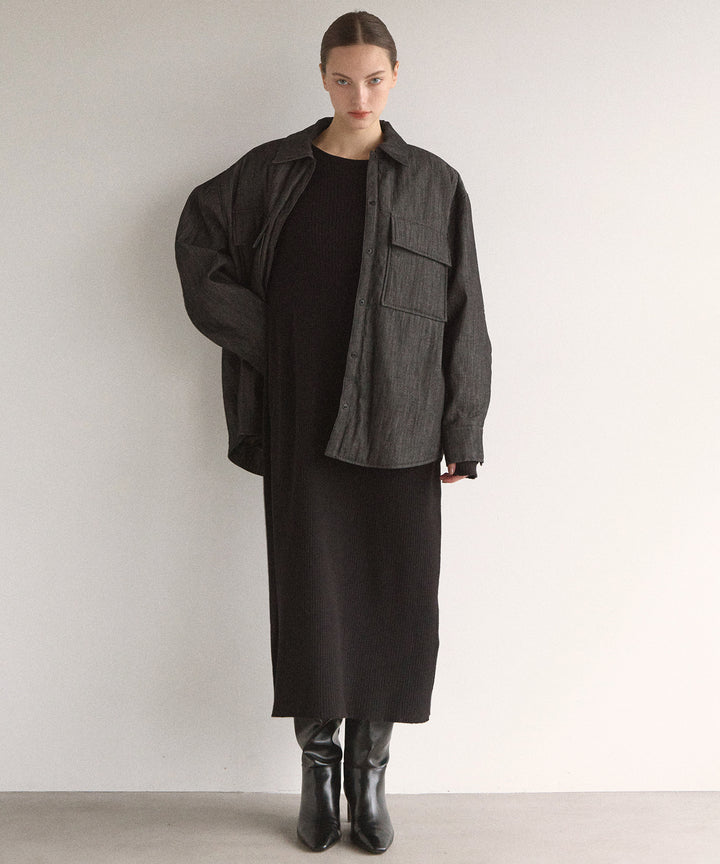 2way Layered Cape Knit OP