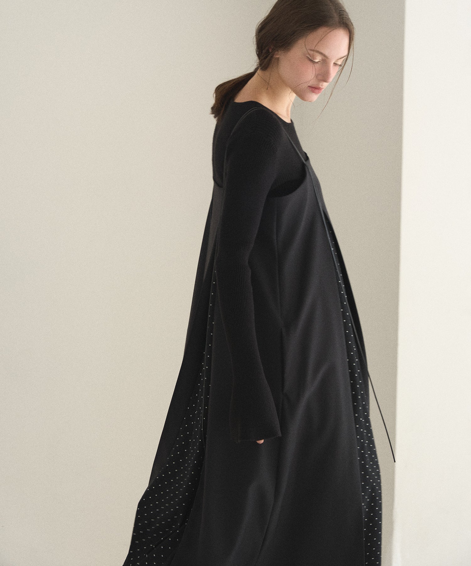 Pin Dot Line Dress – MIELI INVARIANT