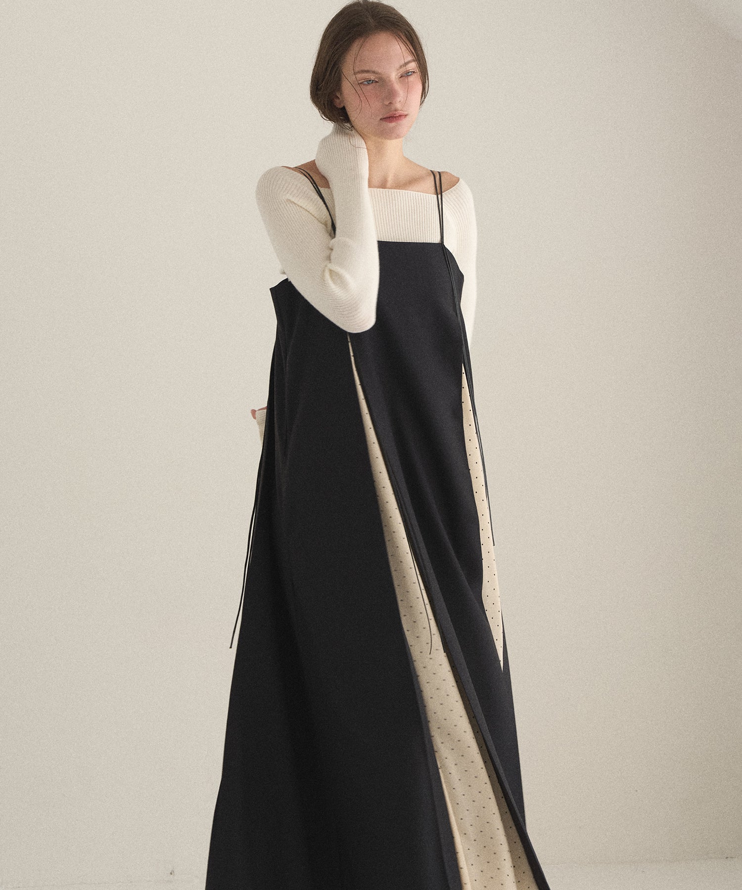 Pin Dot Line Dress – MIELI INVARIANT