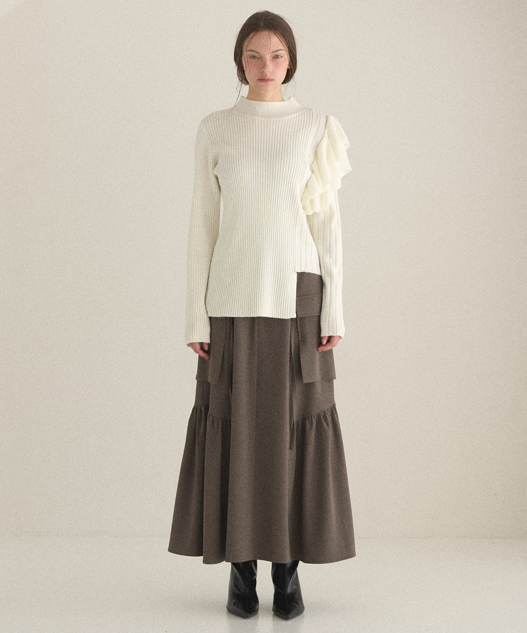 Safari Gather Flare Skirt