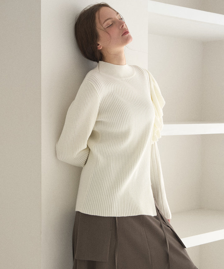 Milfull Frill Knit Tops