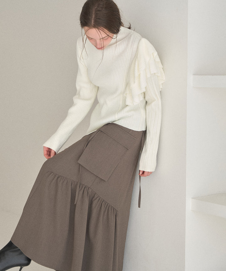 Safari Gather Flare Skirt