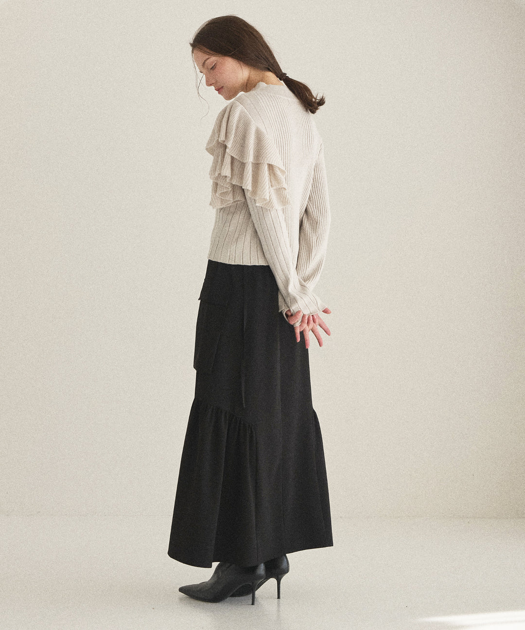 Safari Gather Flare Skirt