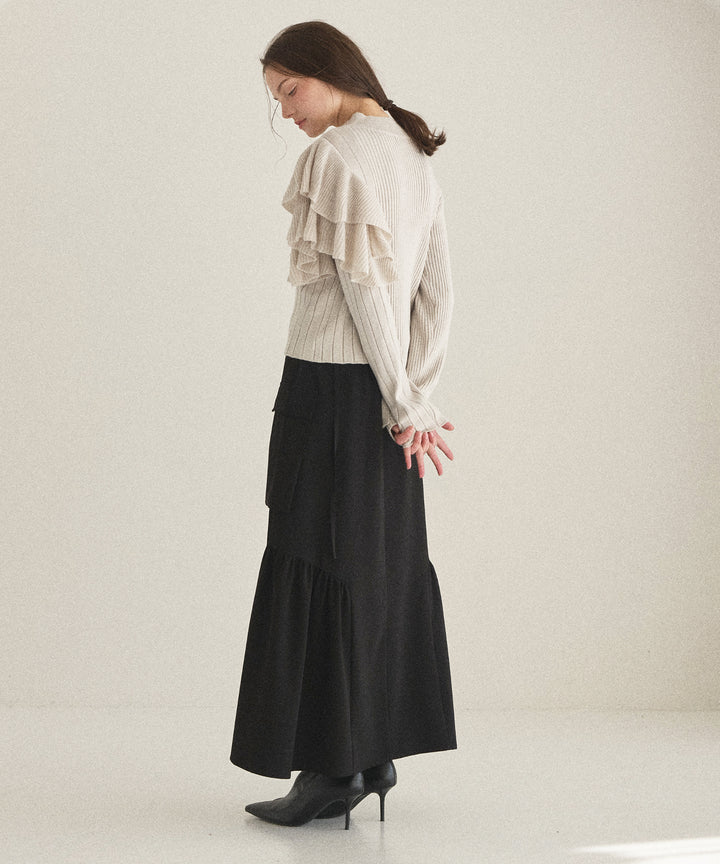 Safari Gather Flare Skirt