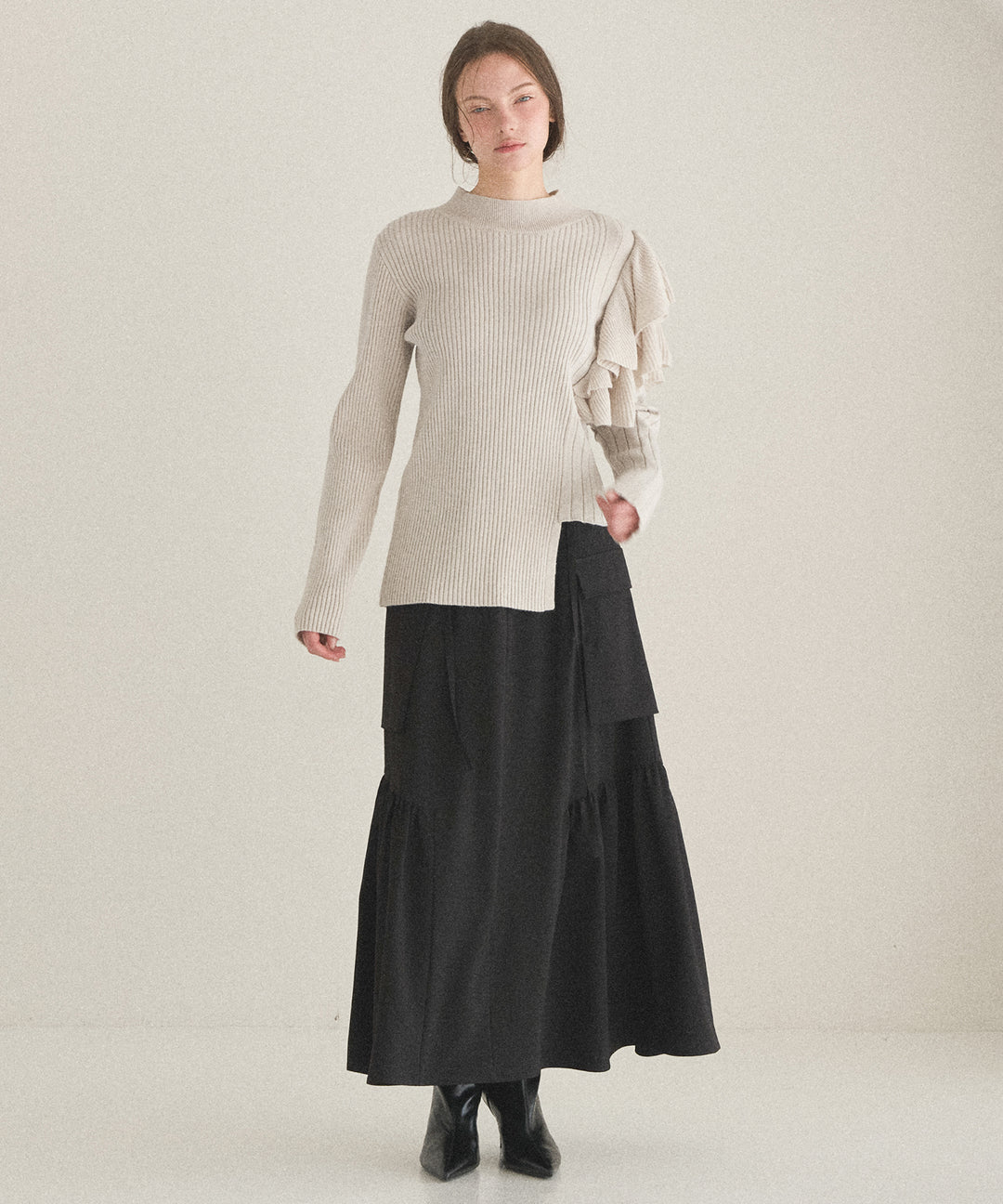 Safari Gather Flare Skirt