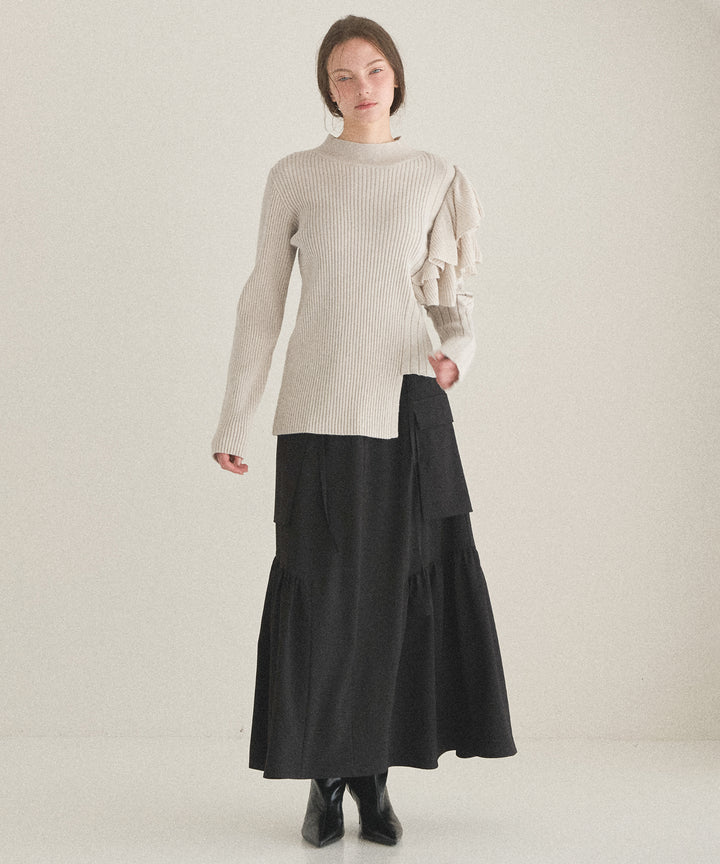 Safari Gather Flare Skirt