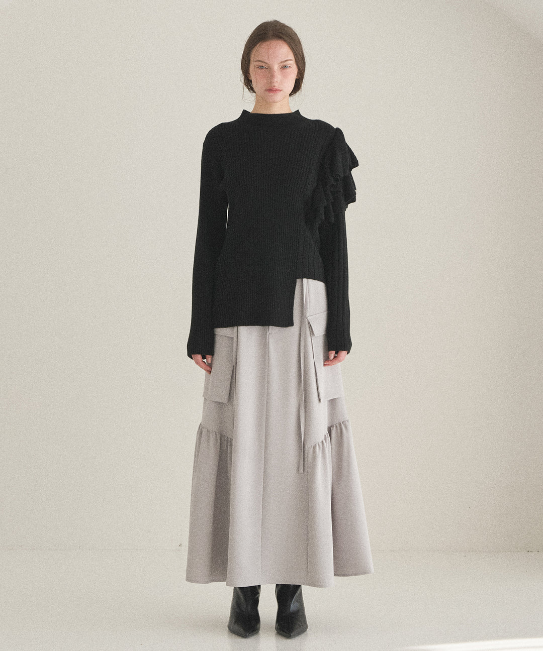 Safari Gather Flare Skirt