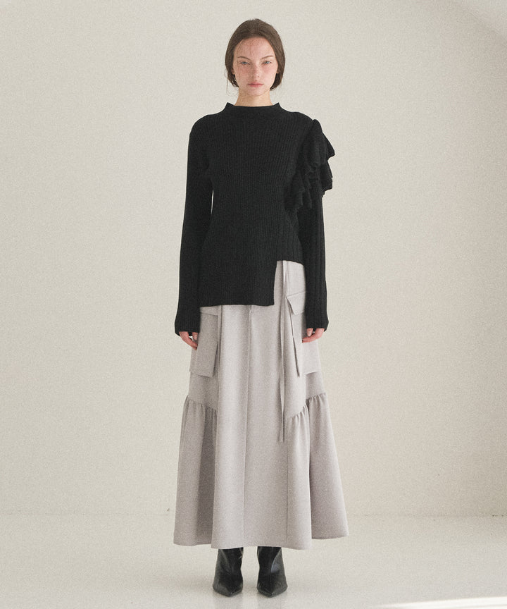 Safari Gather Flare Skirt