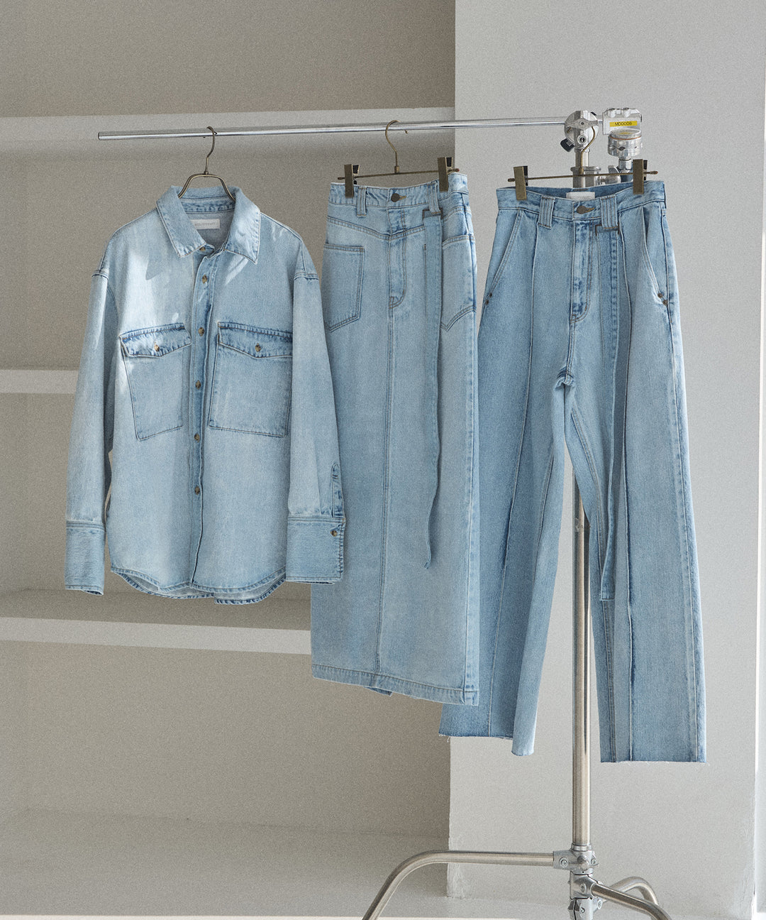ICE Bleach Denim Shirt Jacket