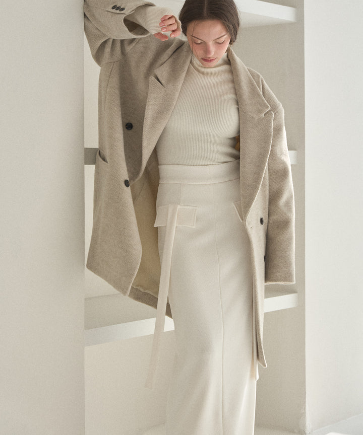 Cut Tight Cargo Skirt