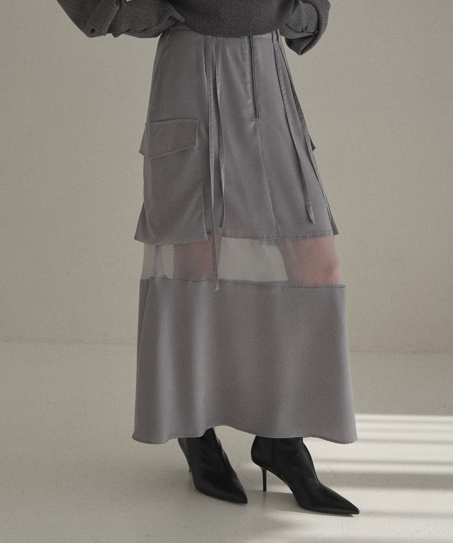 スカート mieli invariant Military Gloss Skirt MIELI INVARIANT（ミエリインヴァリアント） スカート Military Gloss