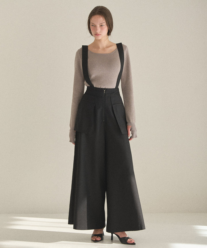 Wide Pocket Trench Pants